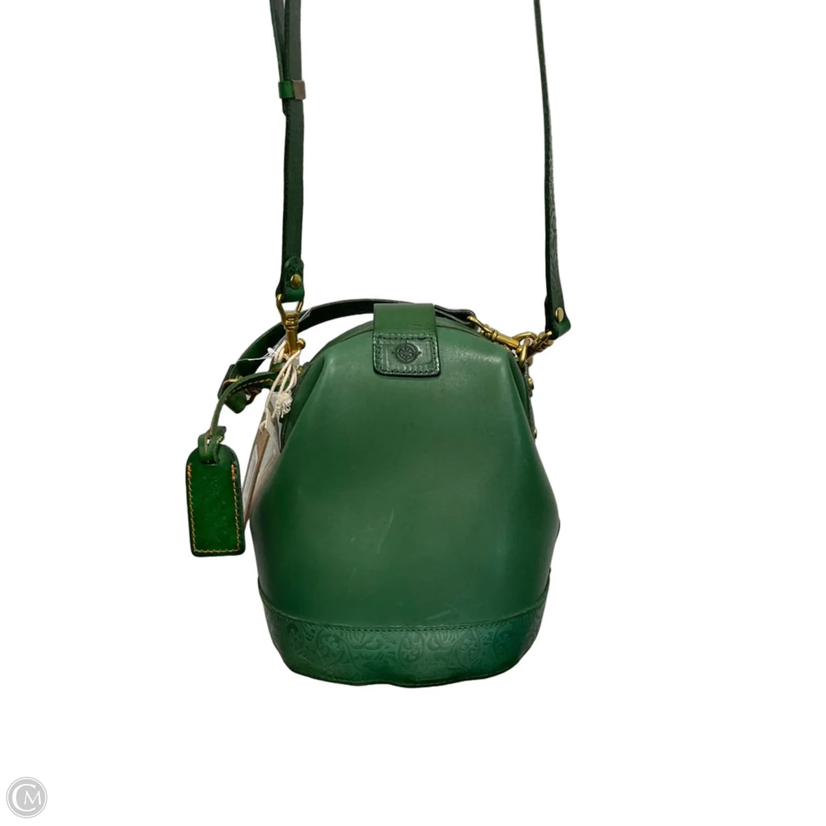 Crossbody Leather By Ecco, Size: Medium