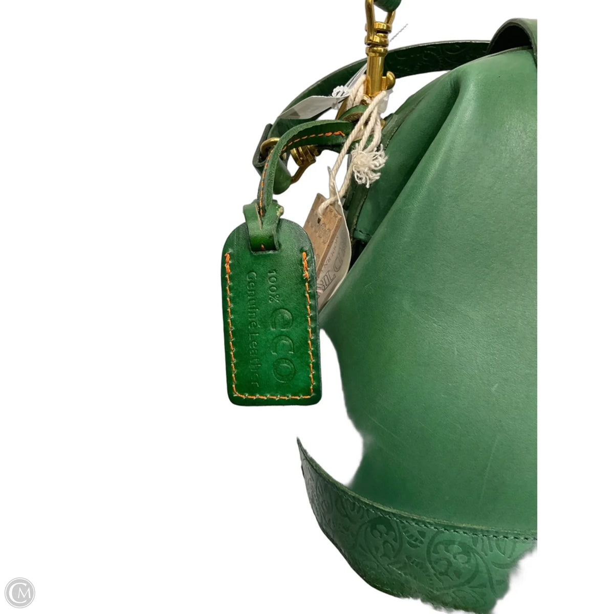 Crossbody Leather By Ecco, Size: Medium
