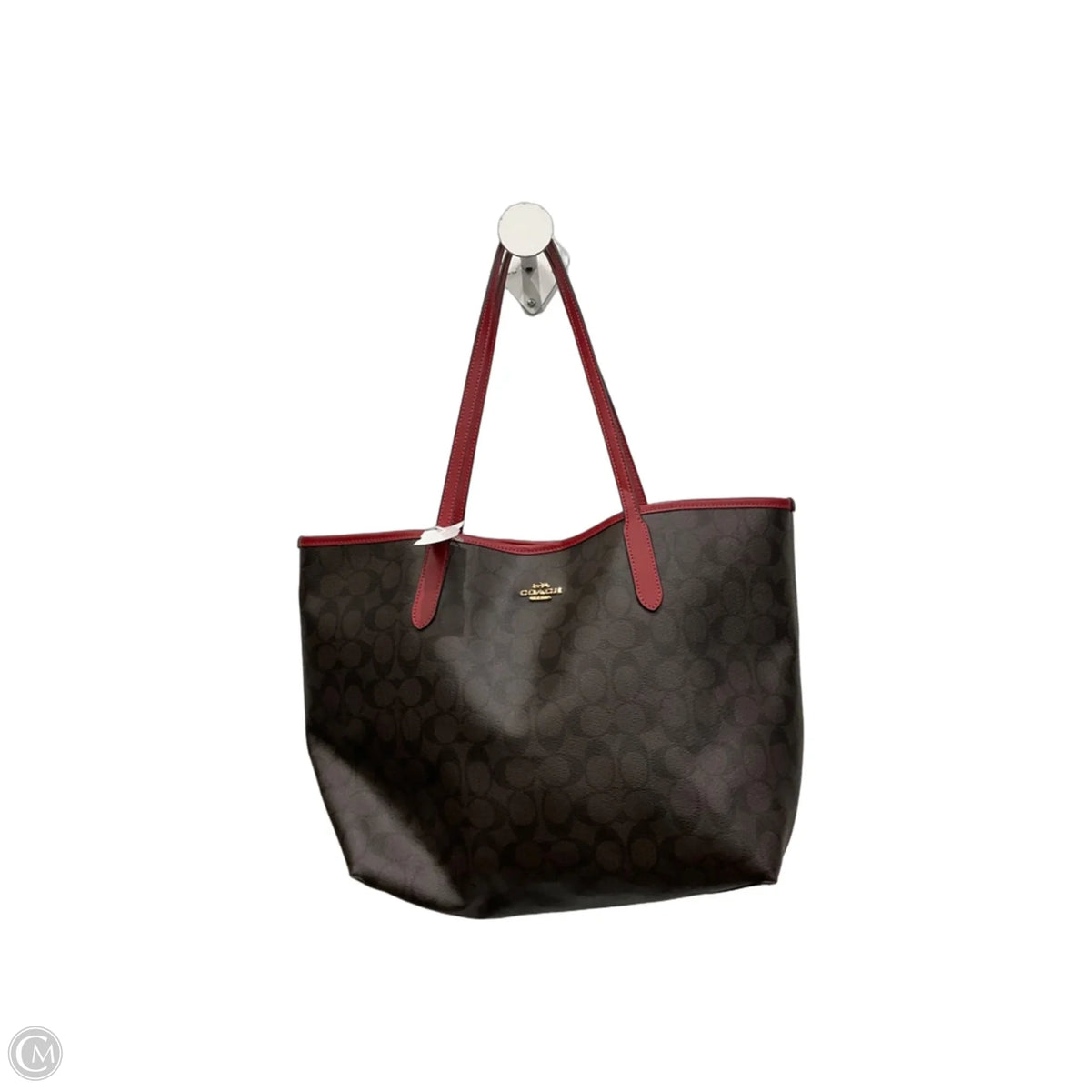Tote Designer By Coach, Size: Medium