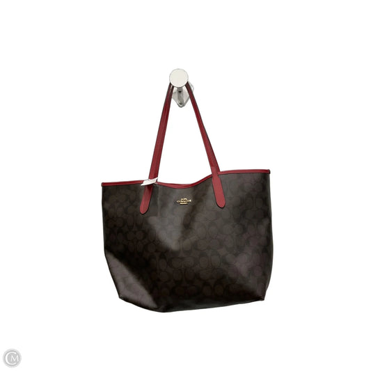 Tote Designer By Coach, Size: Medium