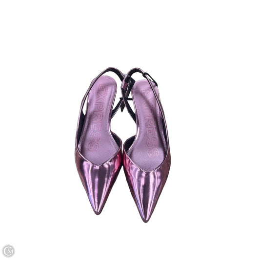 Shoes Heels Kitten By Express In Pink, Size: 9