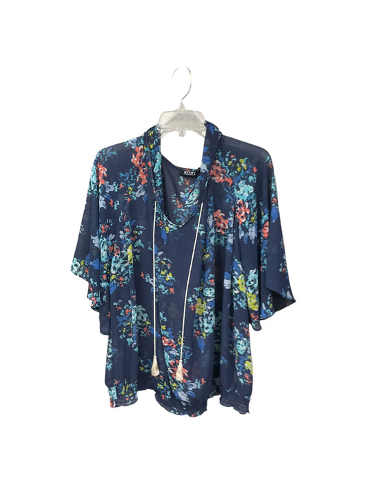 Top 3/4 Sleeve By Ana In Floral Print, Size: 3x