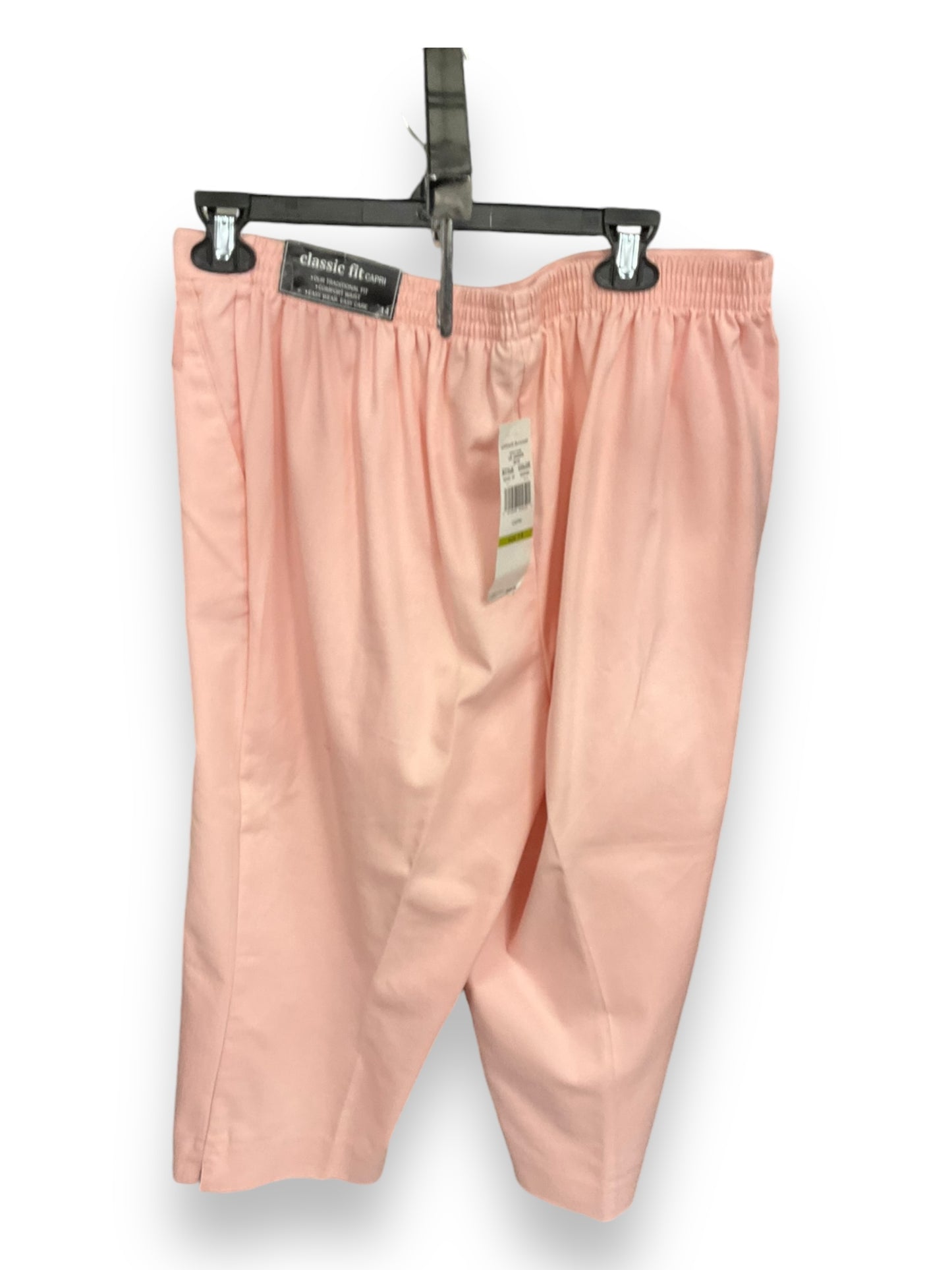 Capris By Alfred Dunner In Pink, Size: 14