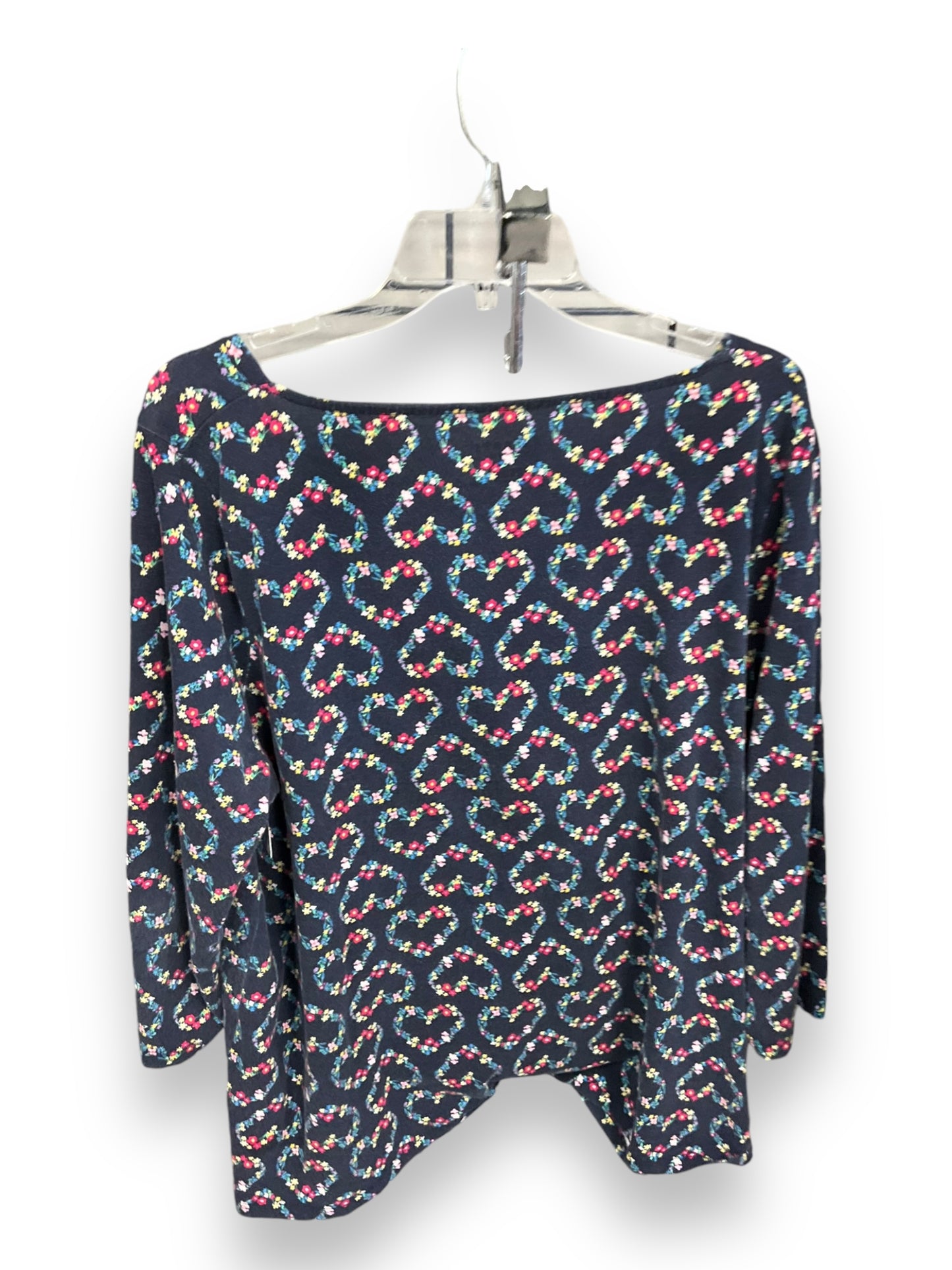 Top 3/4 Sleeve By Talbots In Floral, Size: 2x