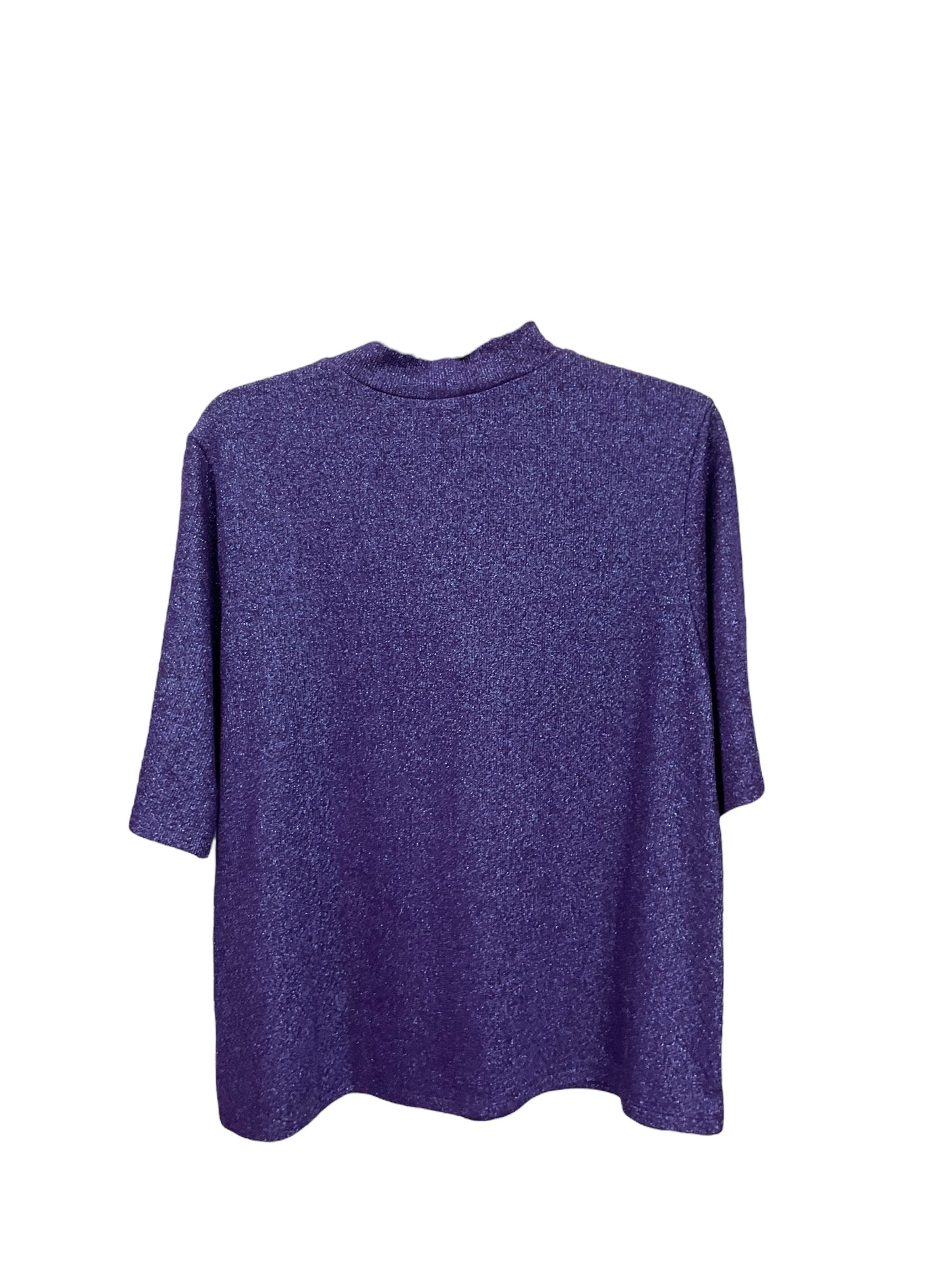 Top Short Sleeve By Clothes Mentor In Purple, Size: 1x