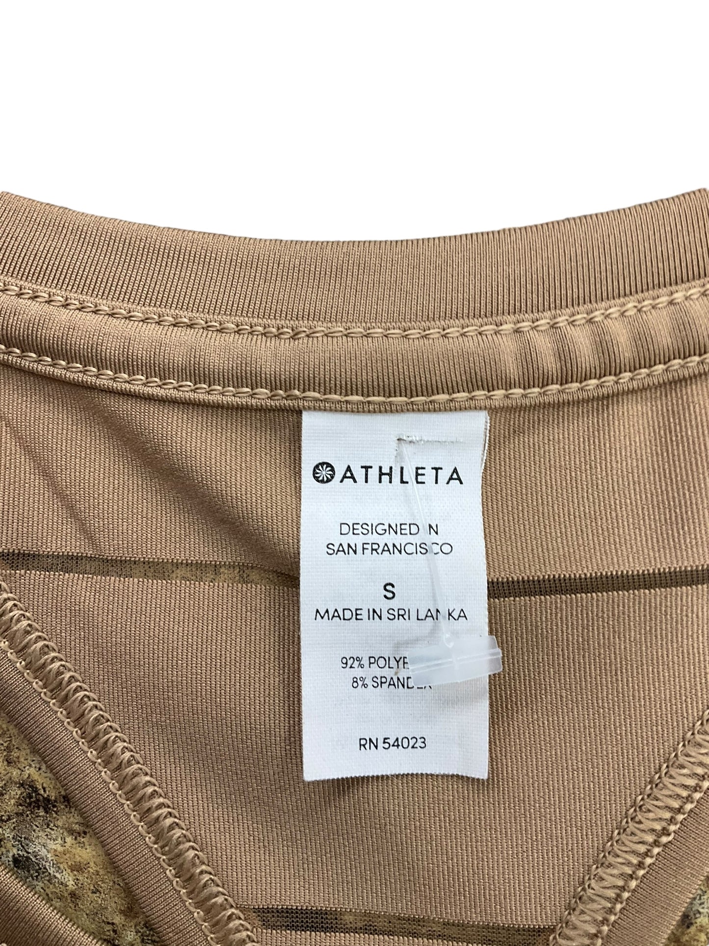 Athletic Tank Top By Athleta In Brown, Size: S