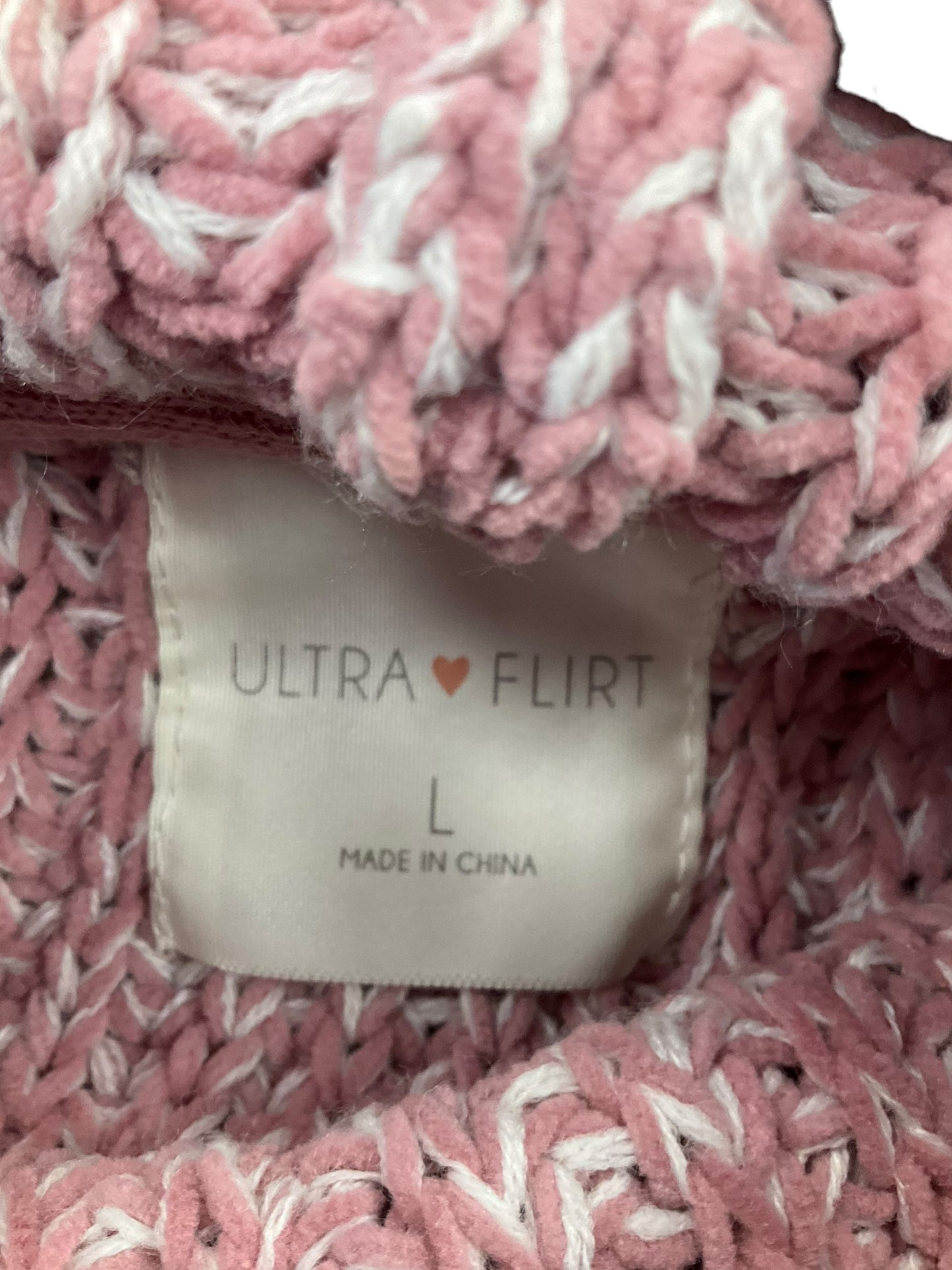 Sweater By Ultra Flirt In Pink, Size: L