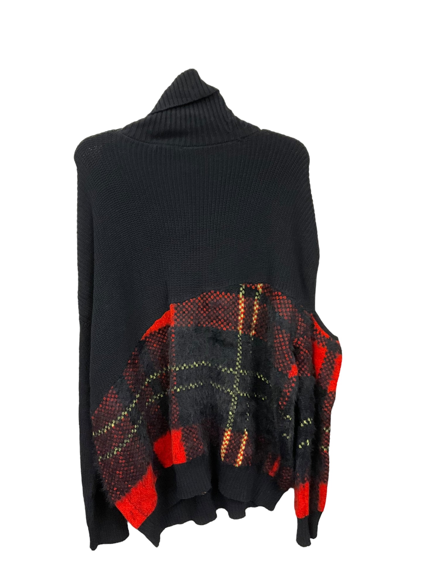 Sweater By Bar Iii In Black Red, Size: L