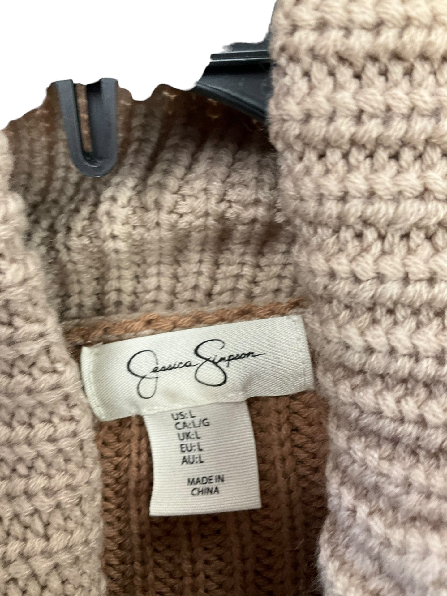 Sweater By Jessica Simpson In Brown, Size: L