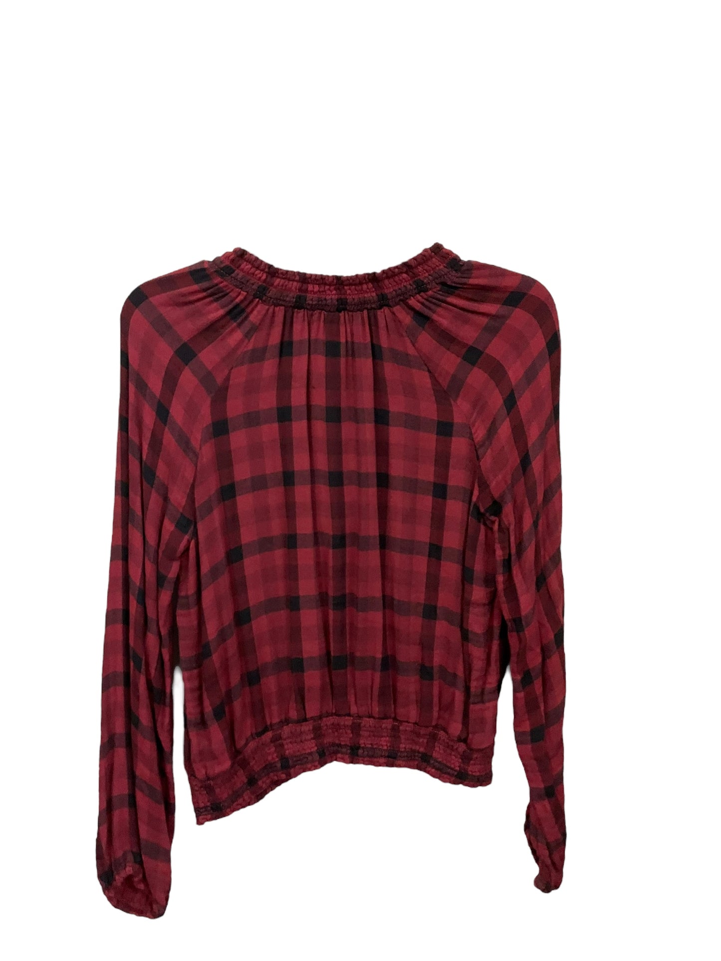 Top Long Sleeve By Cloth And Stone In Plaid, Size: Medium