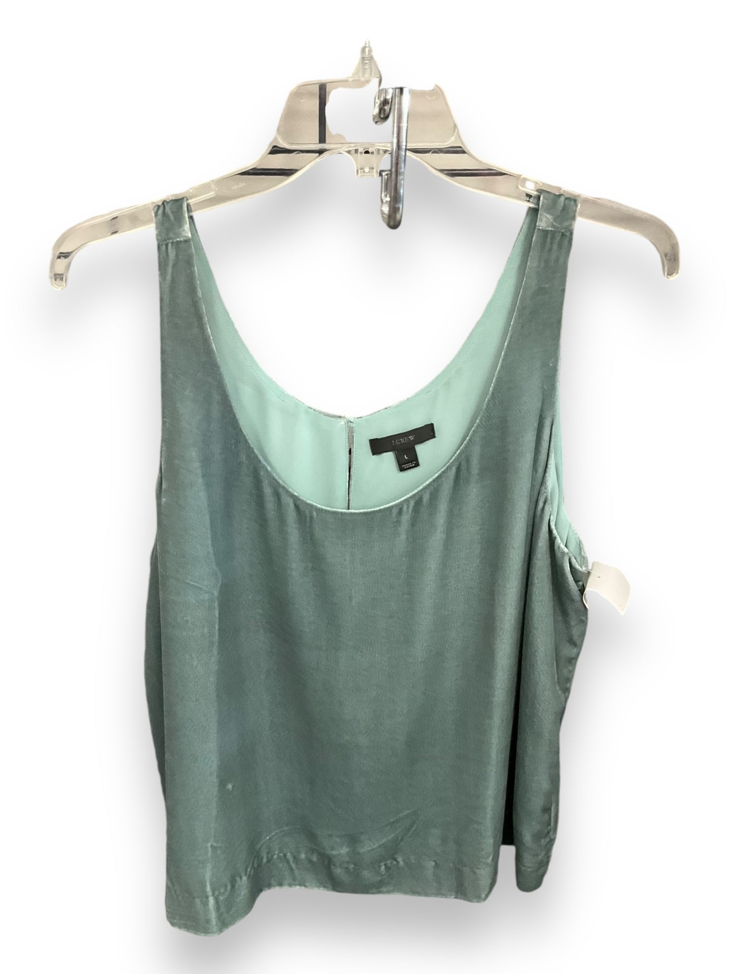 Tank Top By J Crew In Green, Size: L