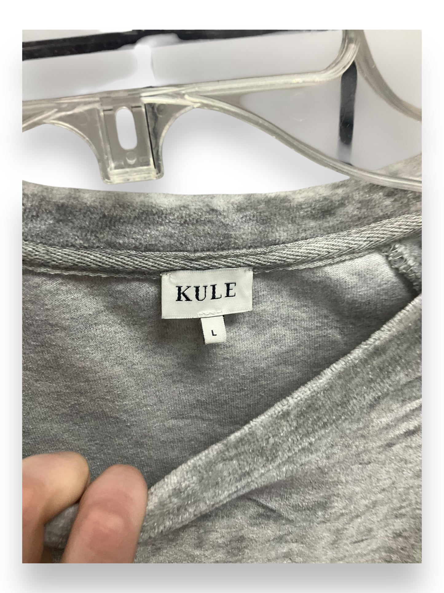 Top Long Sleeve By Kule In Grey, Size: L
