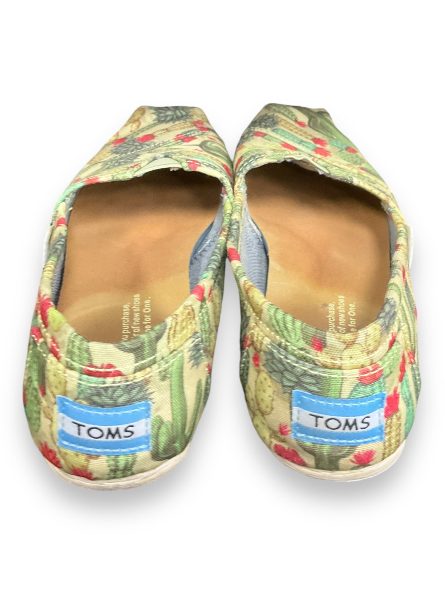 Shoes Flats By Toms In Green, Size: 5.5