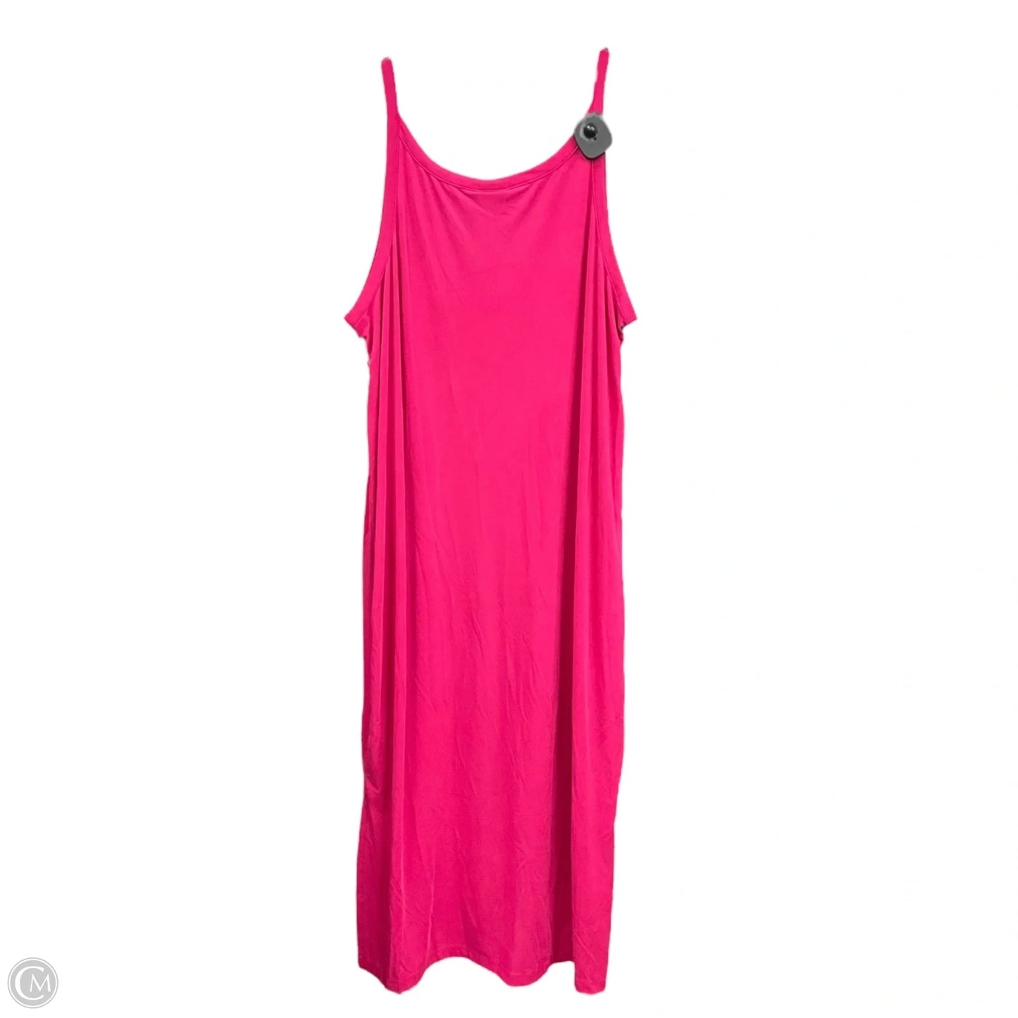 Dress Casual Midi By A New Day In Pink, Size: M
