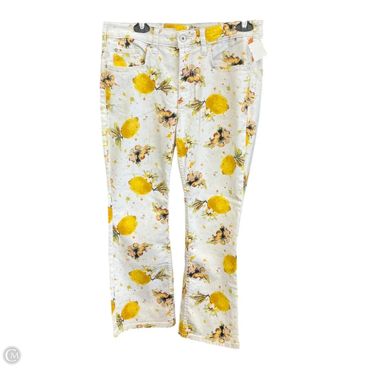 Pants Other By Pilcro In White & Yellow, Size: 10