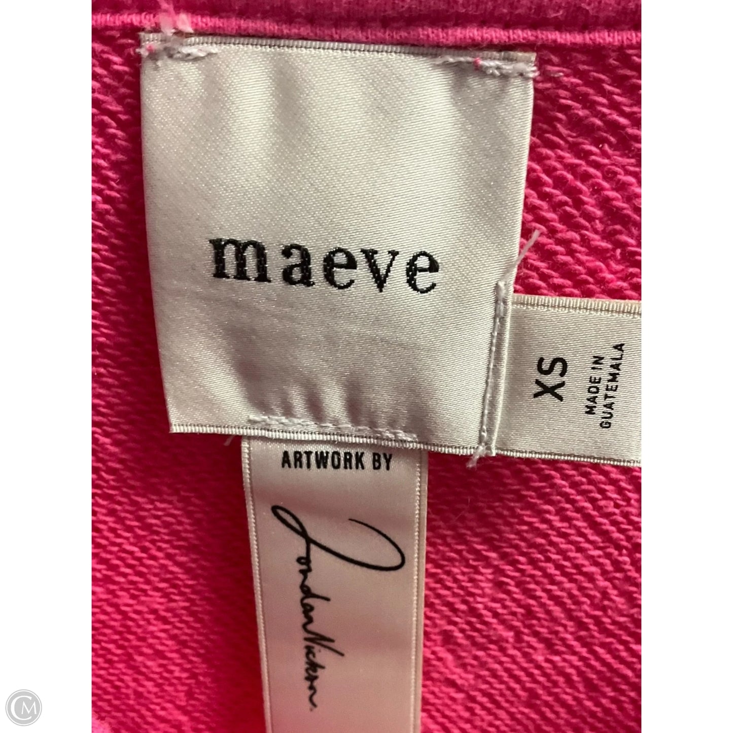 Sweatshirt Crewneck By Maeve In Pink, Size: Xs