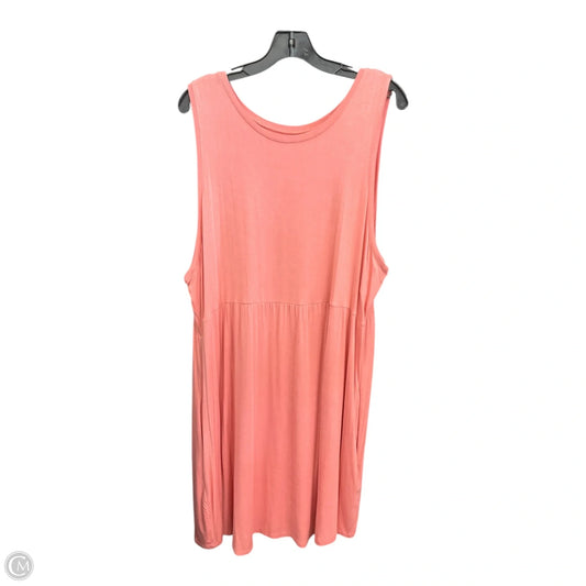 Dress Casual Midi By Maurices In Peach, Size: 2x