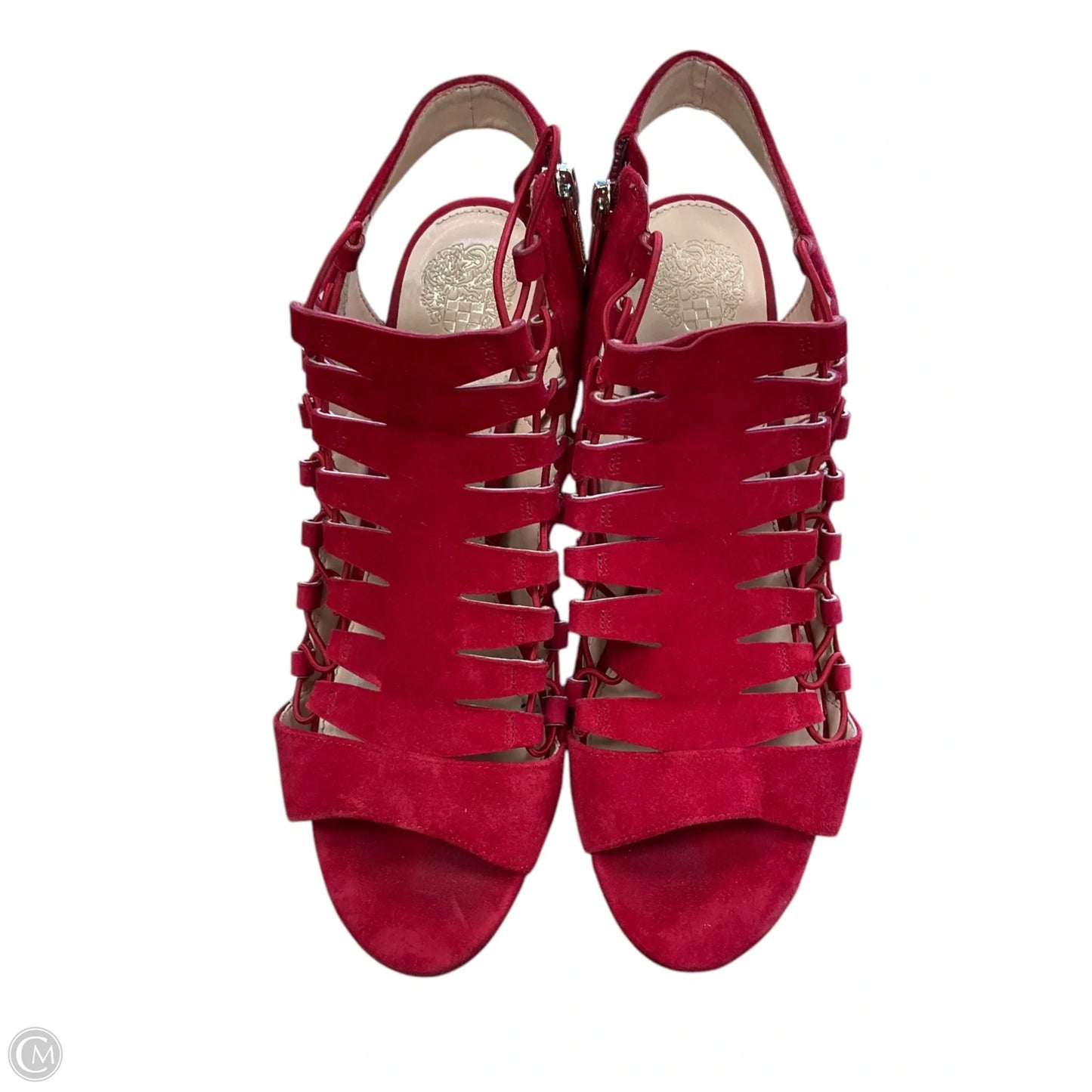 Sandals Heels Block By Vince Camuto In Red, Size: 9.5