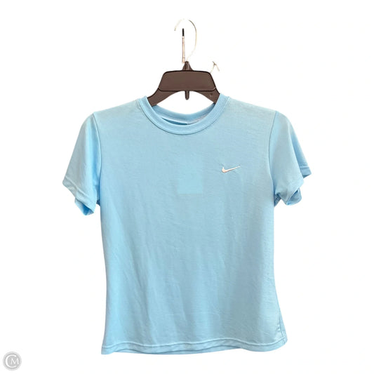 Athletic Top Short Sleeve By Nike Apparel In Blue, Size: S