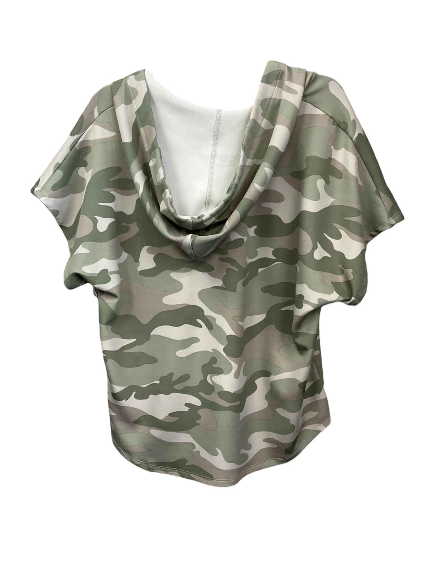 Camouflage Print Top Short Sleeve Philosophy, Size Xl