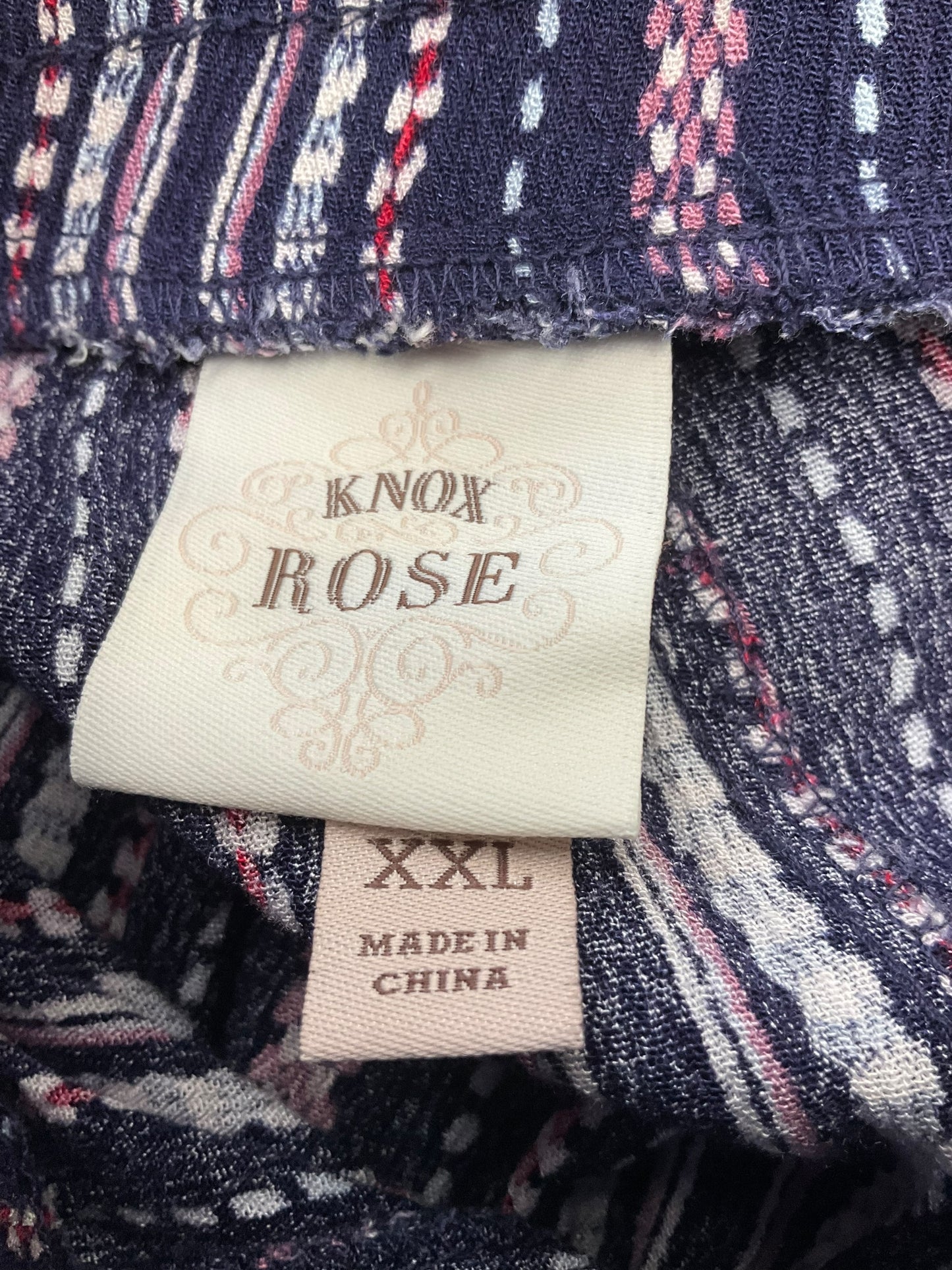 Multi-colored Pants Wide Leg Knox Rose, Size Xxl