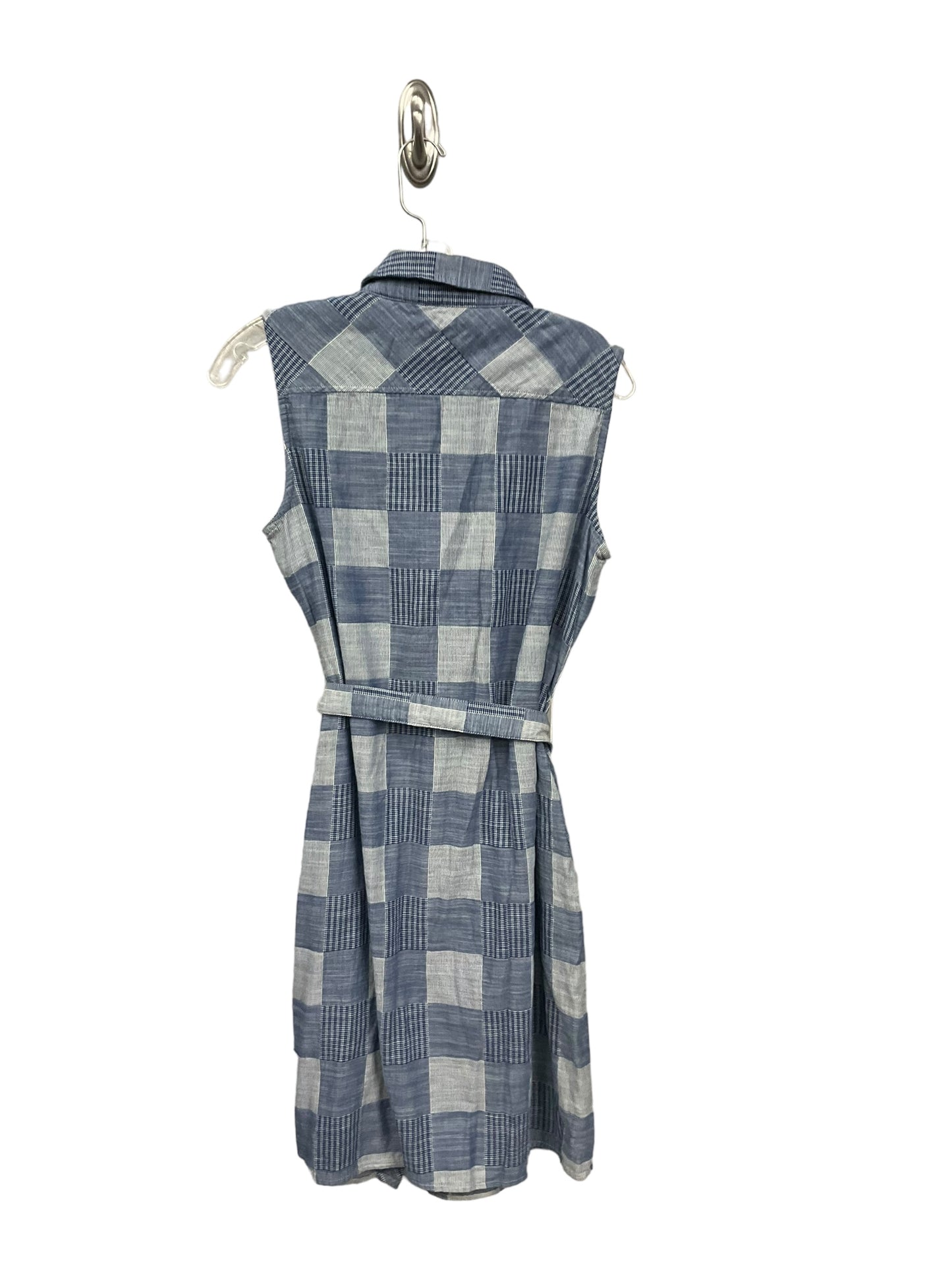 Blue & White Dress Casual Midi Tommy Hilfiger, Size M