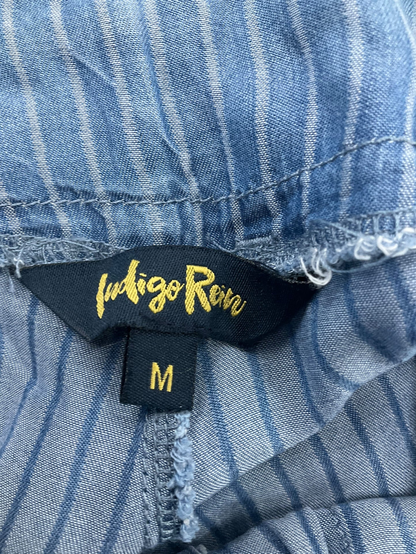 Striped Pattern Pants Joggers Indigo Rein, Size M