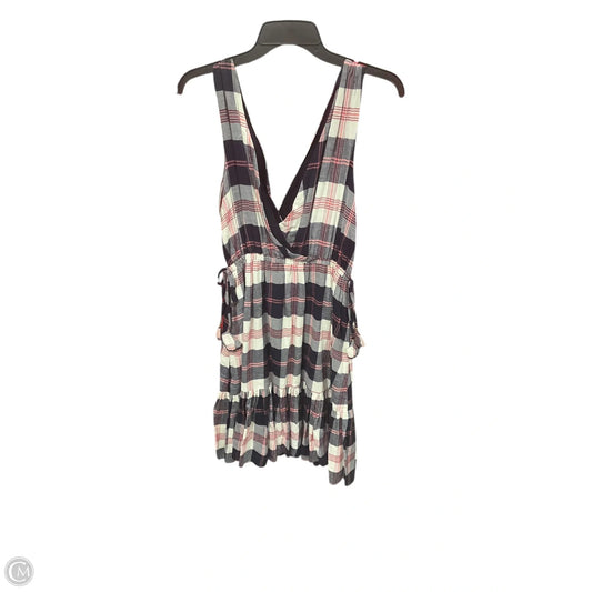 Dress Casual Midi By Anthropologie In Plaid Pattern, Size: Xs