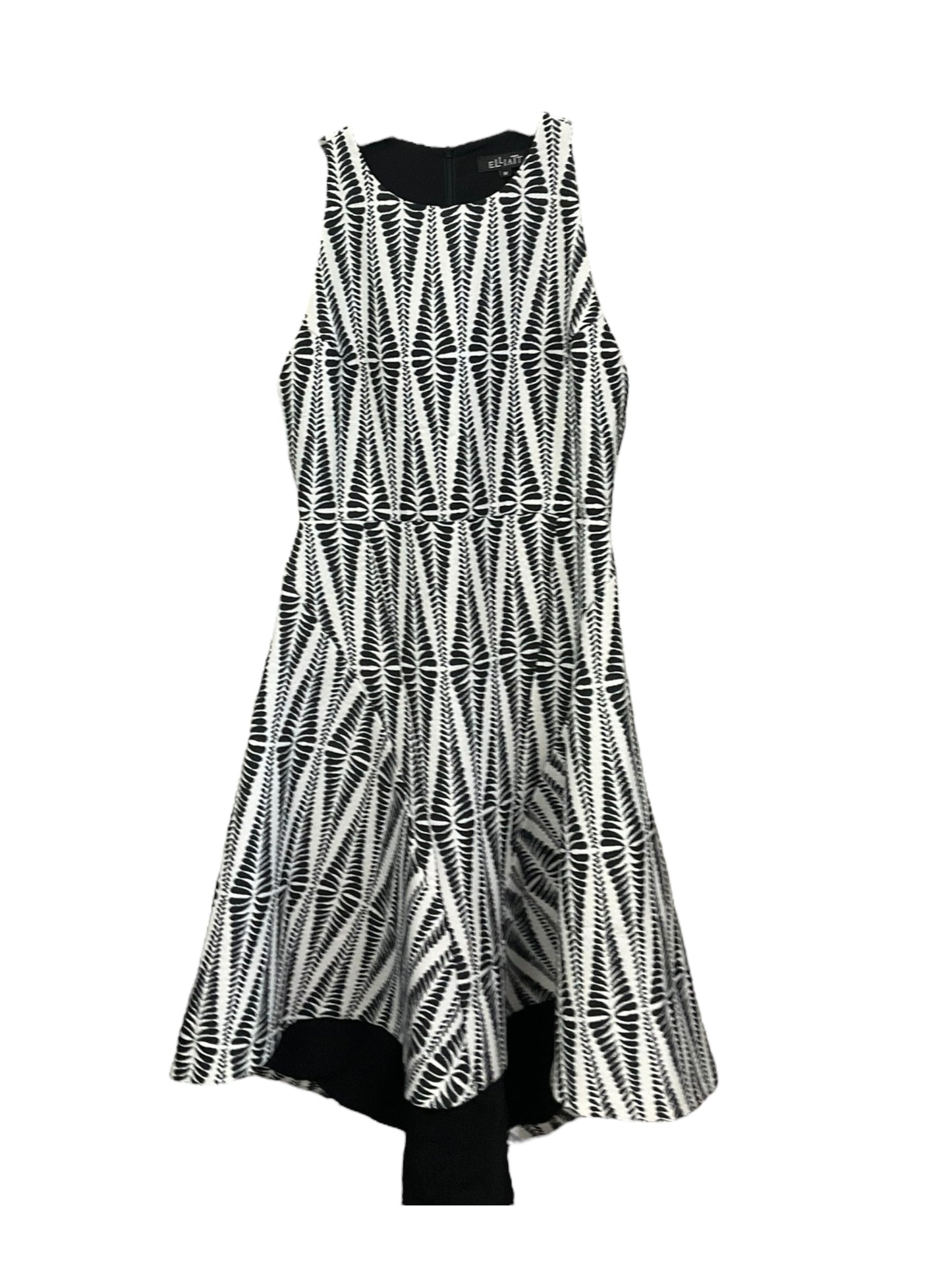 Black & White Dress Casual Midi Elliatt, Size M