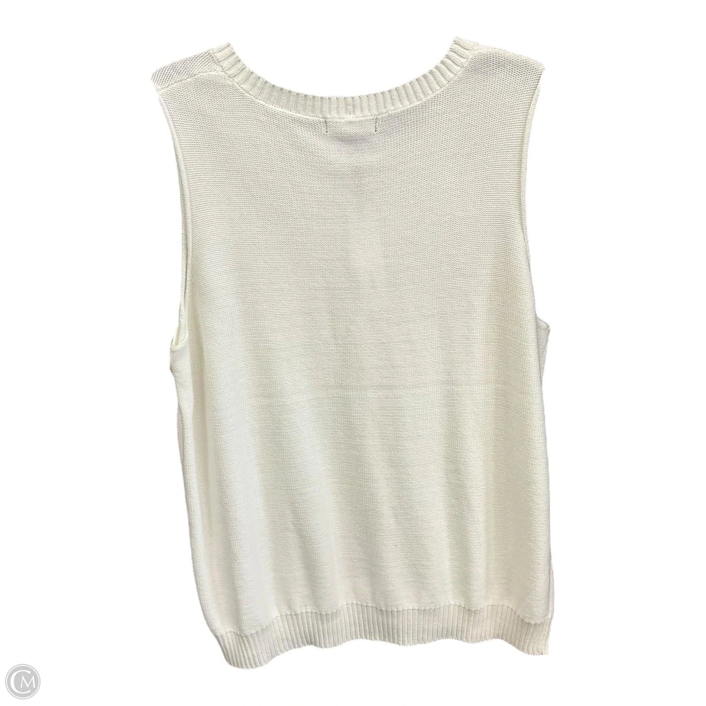 Vest Sweater By 525 America In White, Size: 1x