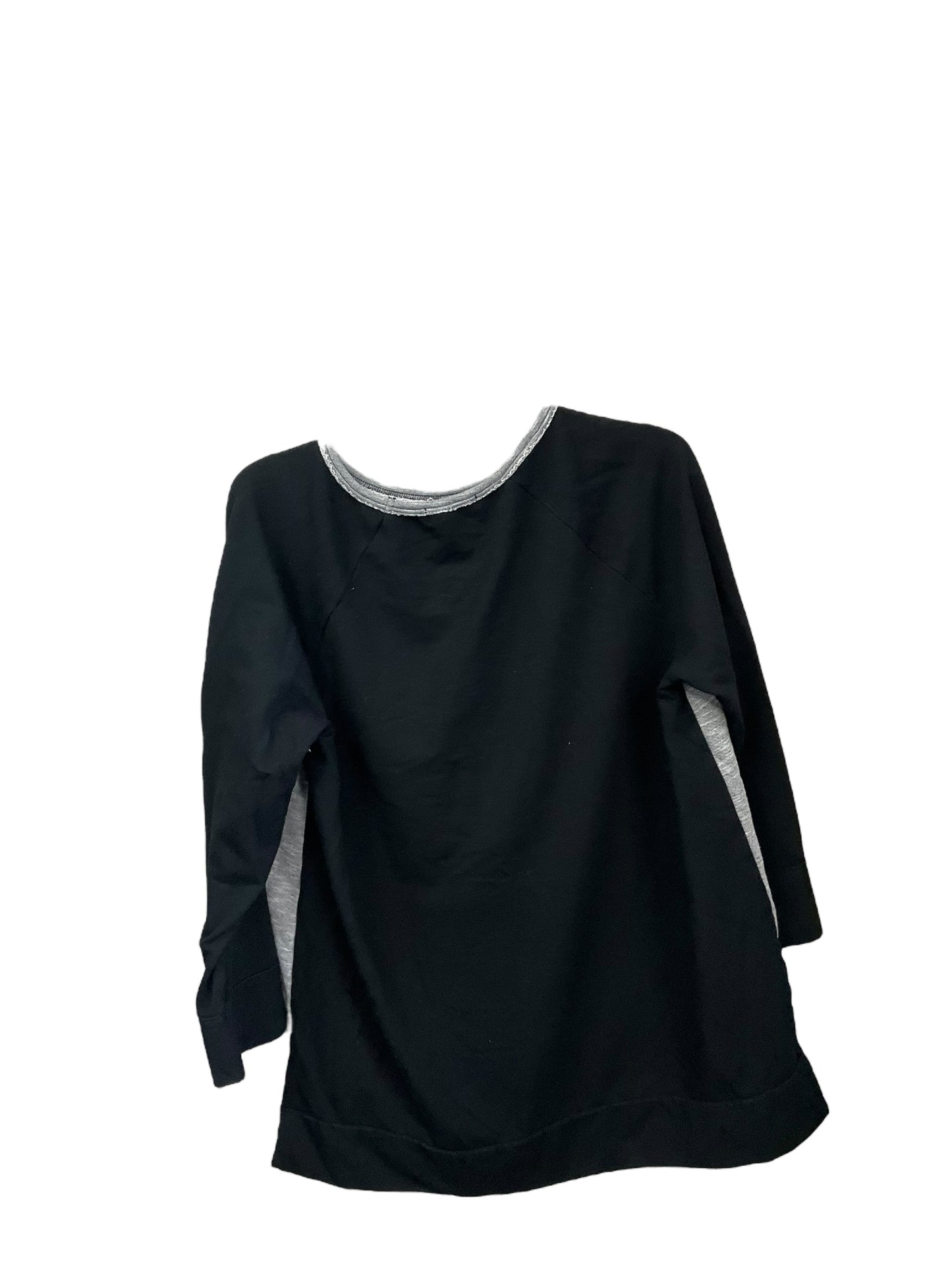 Top Long Sleeve By Fresh Produce In Black & Grey, Size: Xl