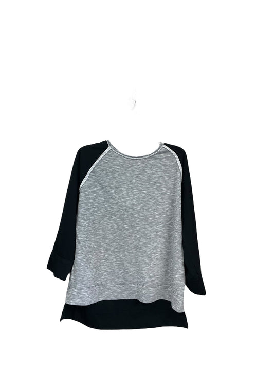 Top Long Sleeve By Fresh Produce In Black & Grey, Size: Xl