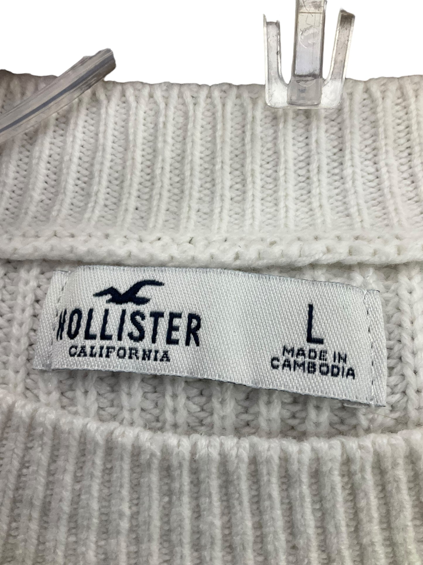 Blue & White Sweater Hollister, Size L