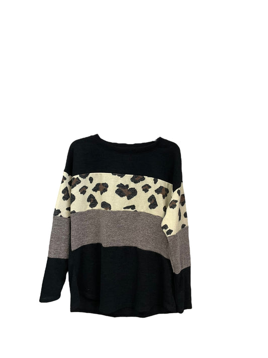 Animal Print Sweater Emerald, Size L