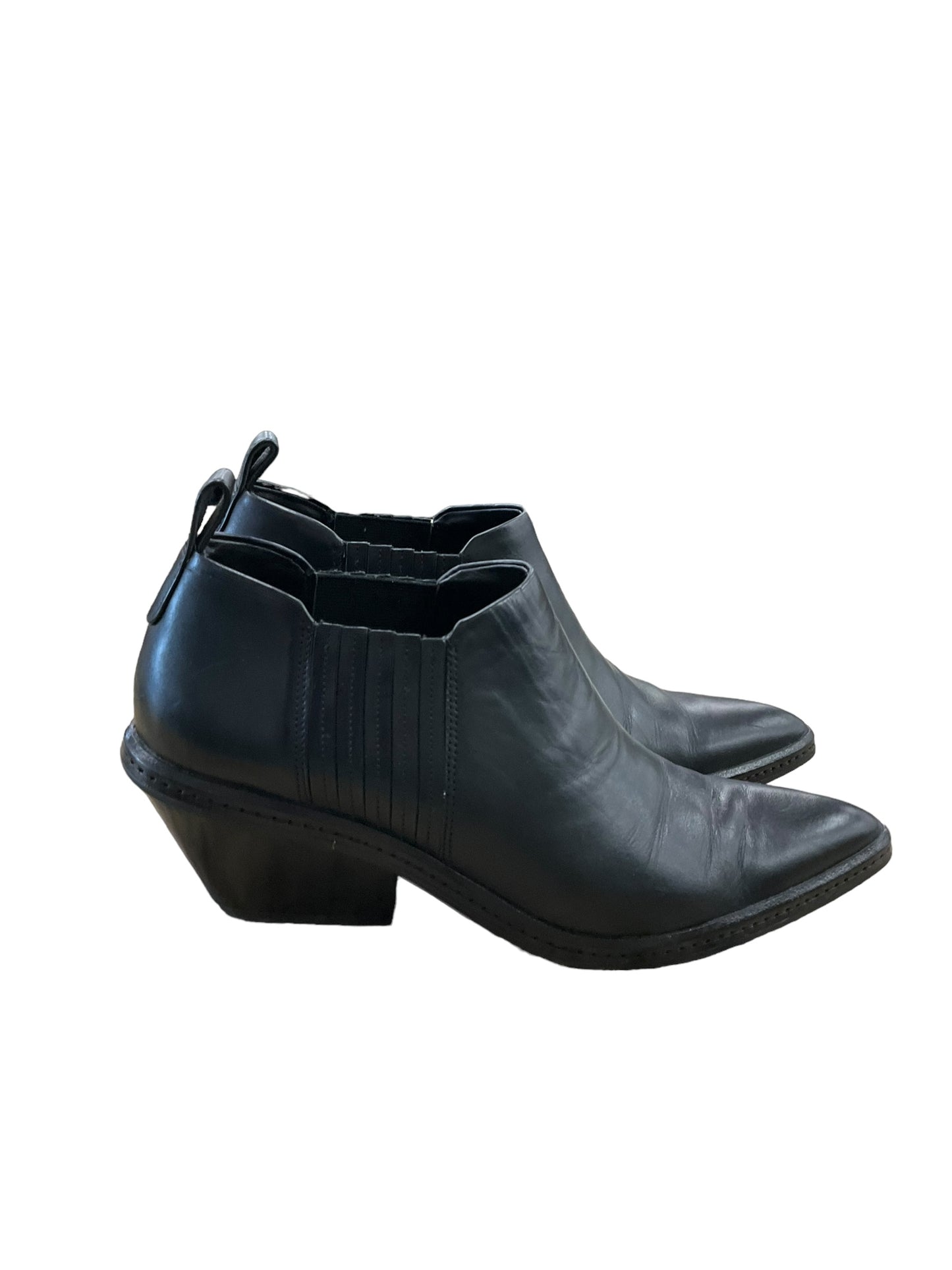 Black Boots Ankle Heels Via Spiga, Size 9.5