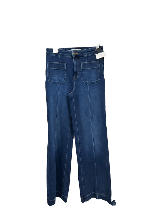 Jeans Wide Leg By Lc Lauren Conrad In Blue Denim, Size: 4