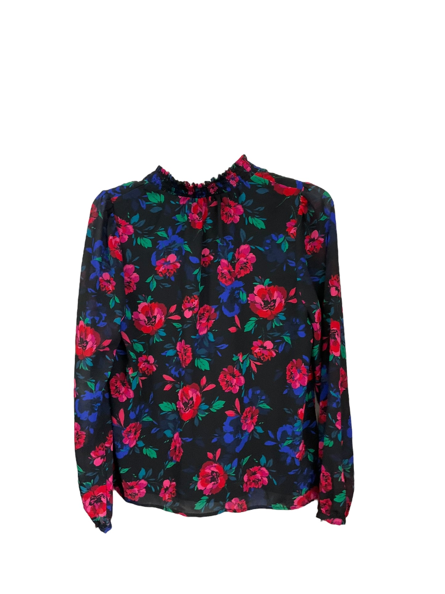 Top Long Sleeve By J. Crew In Floral Print, Size: S