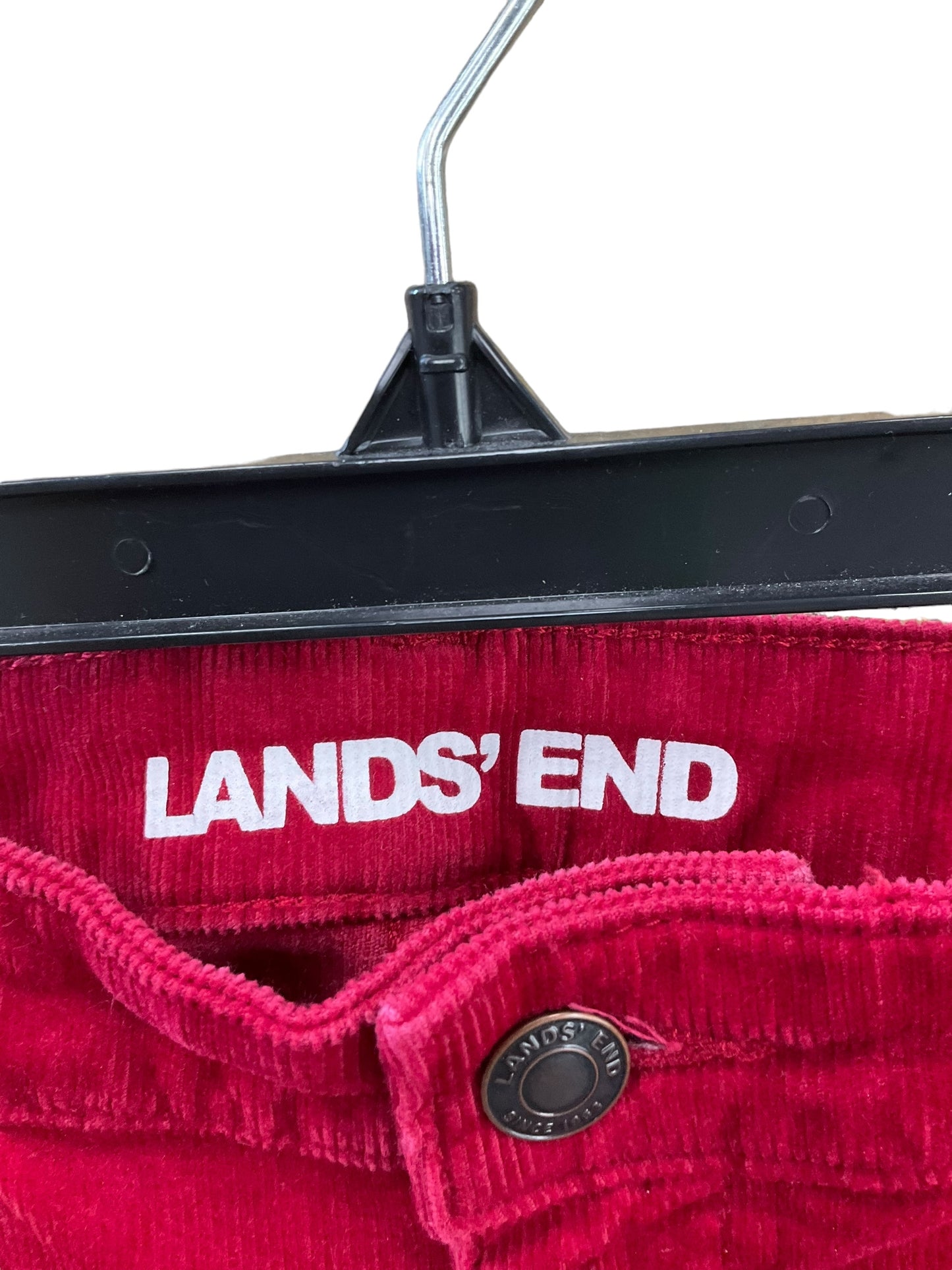 Pants Corduroy By Lands End In Red, Size: 16