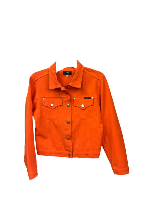 Jacket Denim By Votre Nom In Orange Denim, Size: M