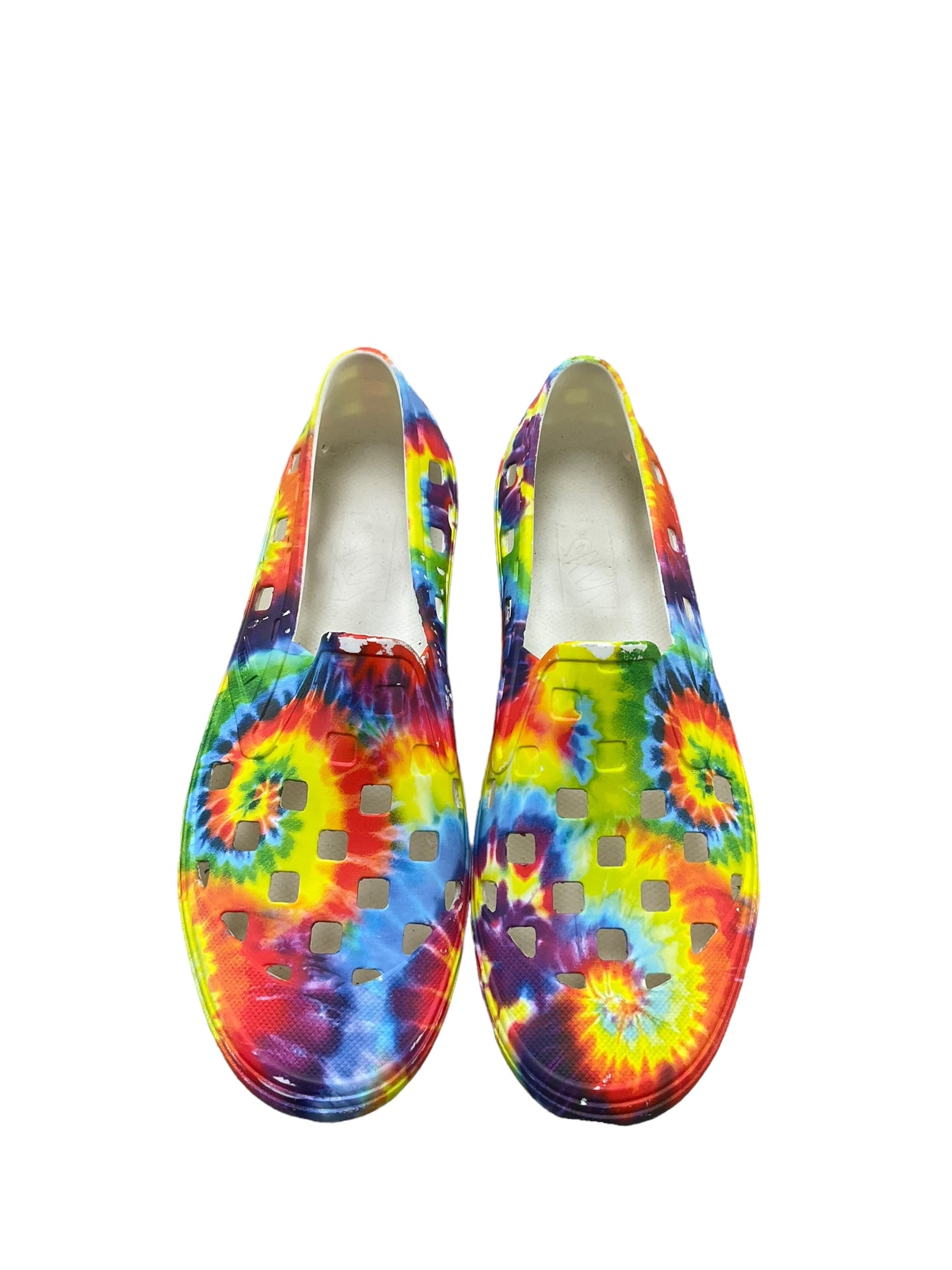 Shoes Flats By Vans In Tie Dye Print, Size: 9