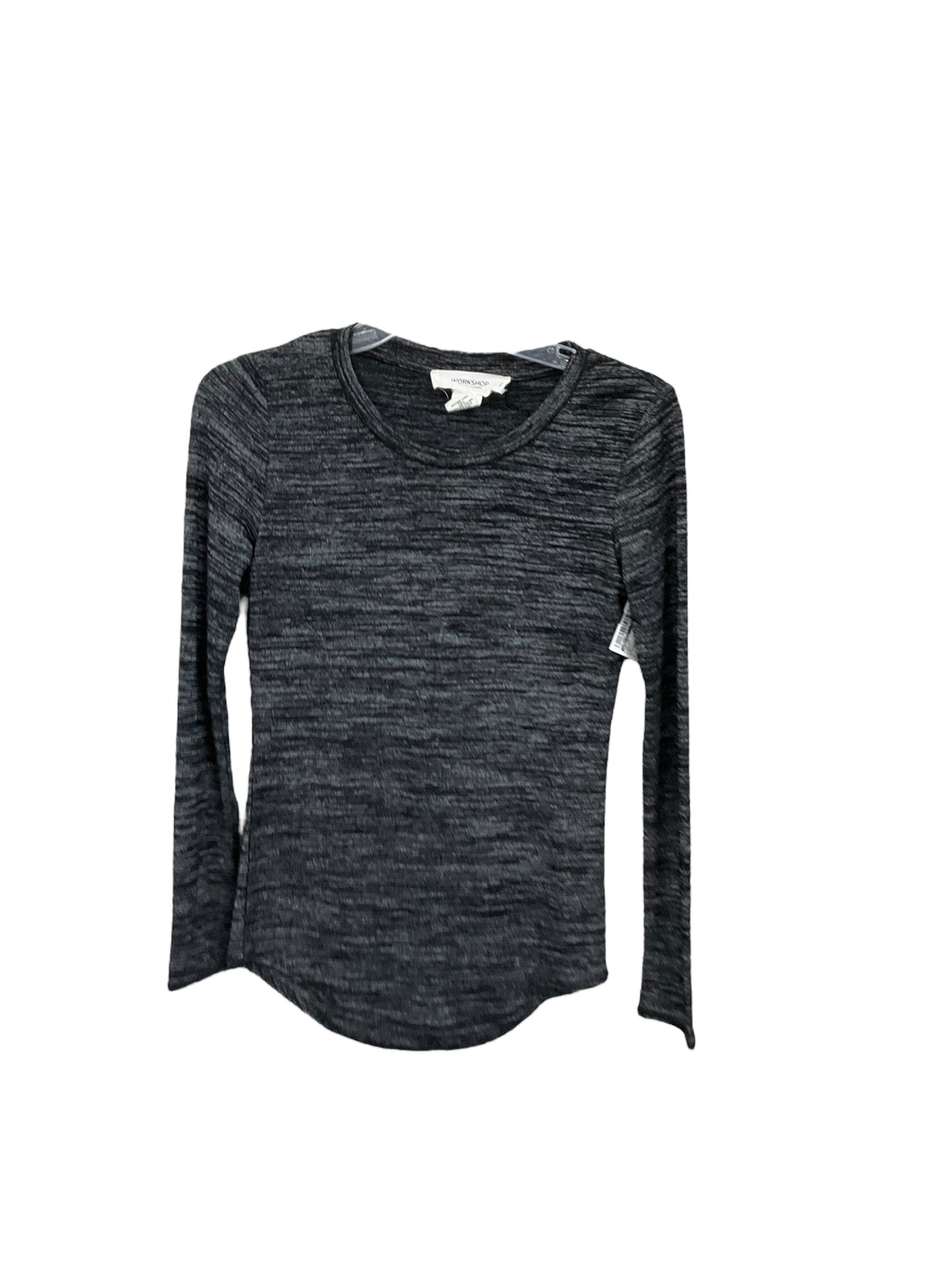 Top Long Sleeve By Workshop In Black, Size: Xs