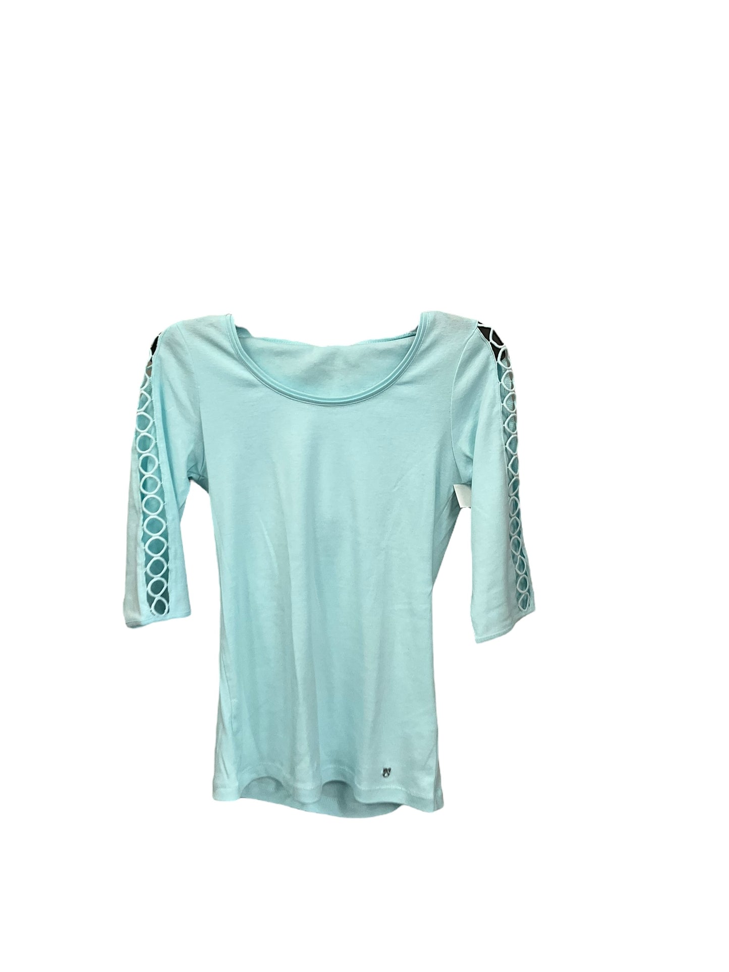 Top Long Sleeve By Clothes Mentor In Teal, Size: Xs