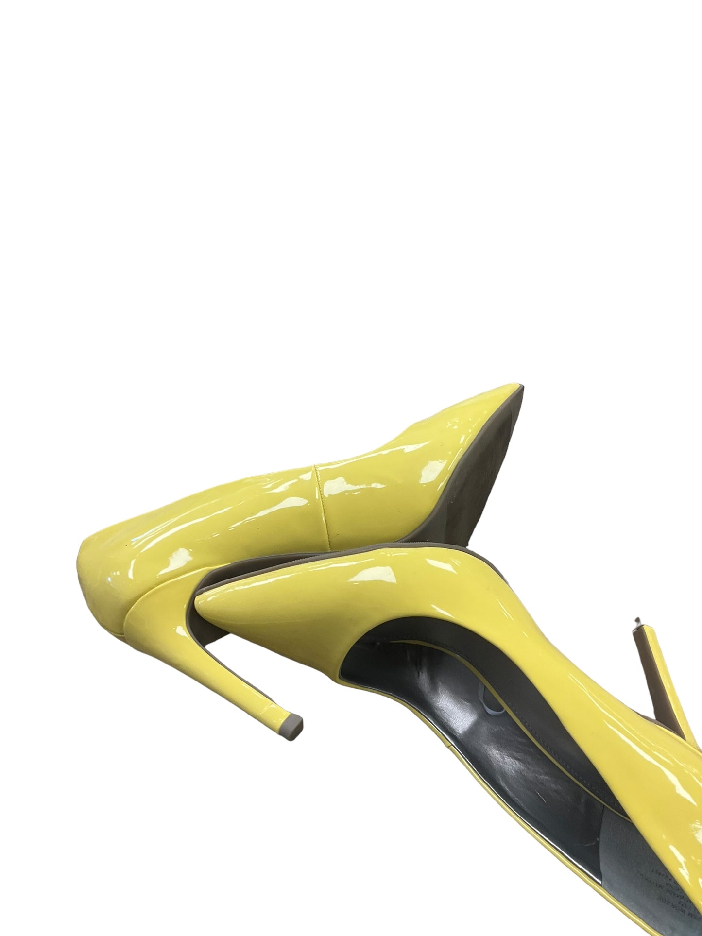 Shoes Heels Stiletto By Worthington In Yellow, Size: 9.5