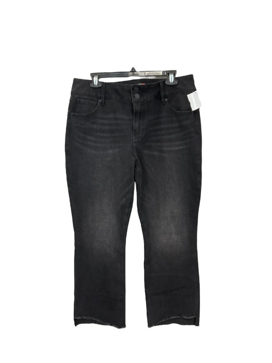 Jeans Cropped By Cabi In Black Denim, Size: 14