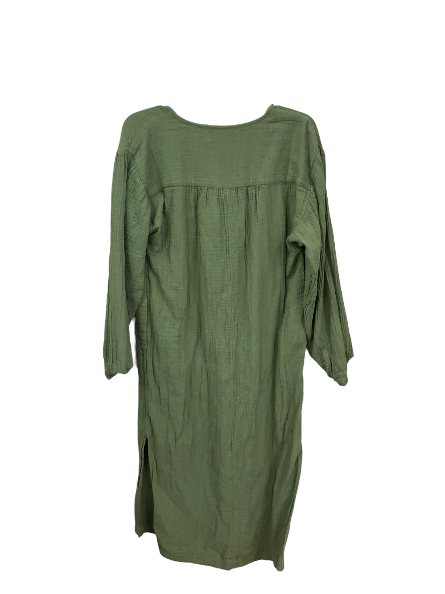 Dress Casual Midi By Universal Thread In Green, Size: M