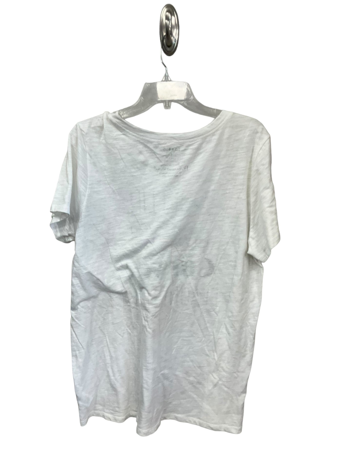 Top Short Sleeve By Torrid In White, Size: 2x