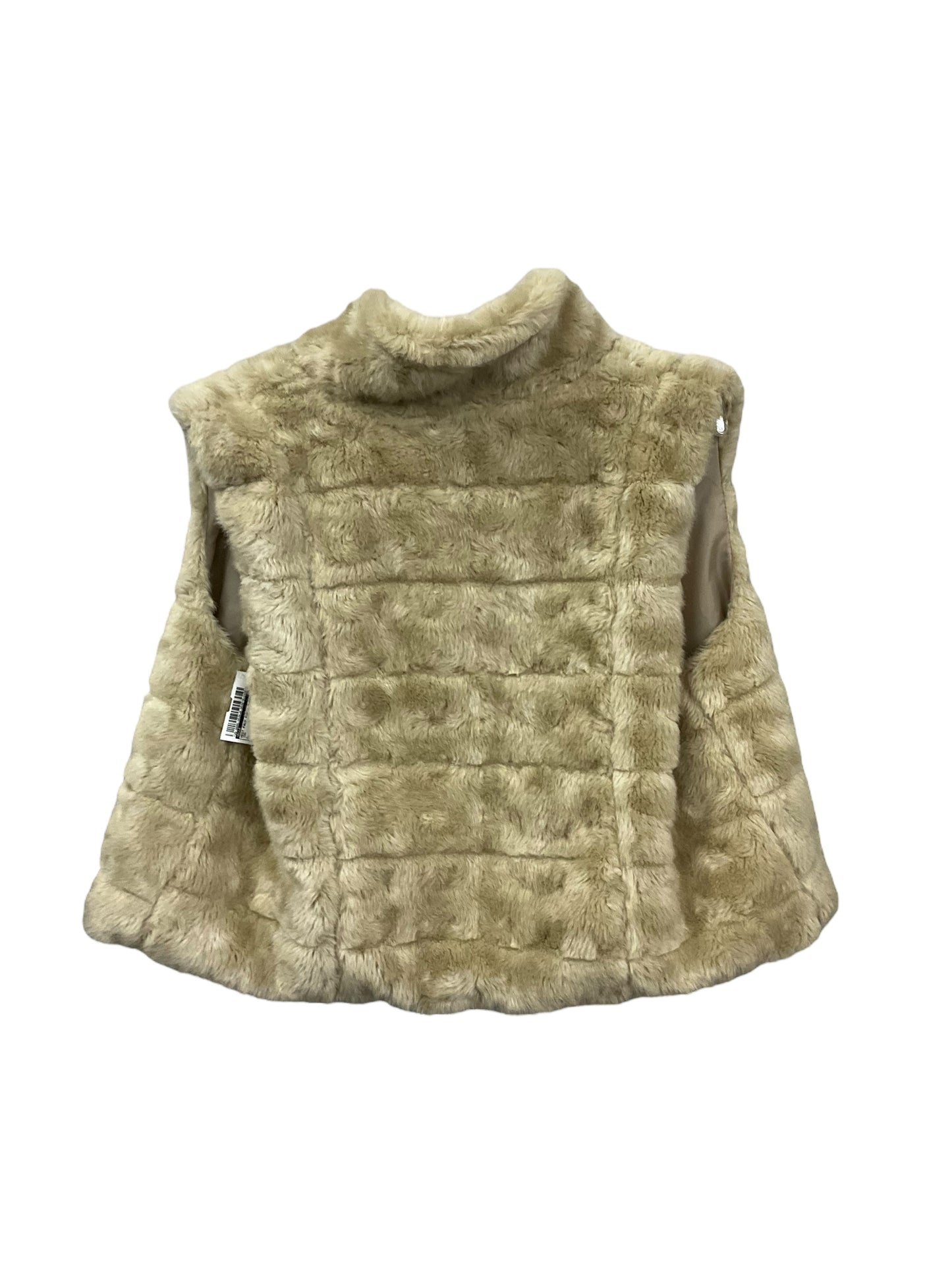 Vest Faux Fur & Sherpa By Elle In Tan, Size: L