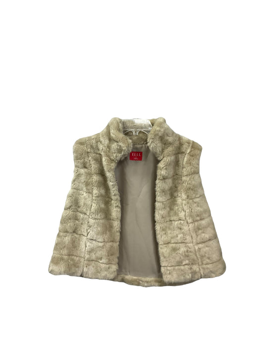 Vest Faux Fur & Sherpa By Elle In Tan, Size: L