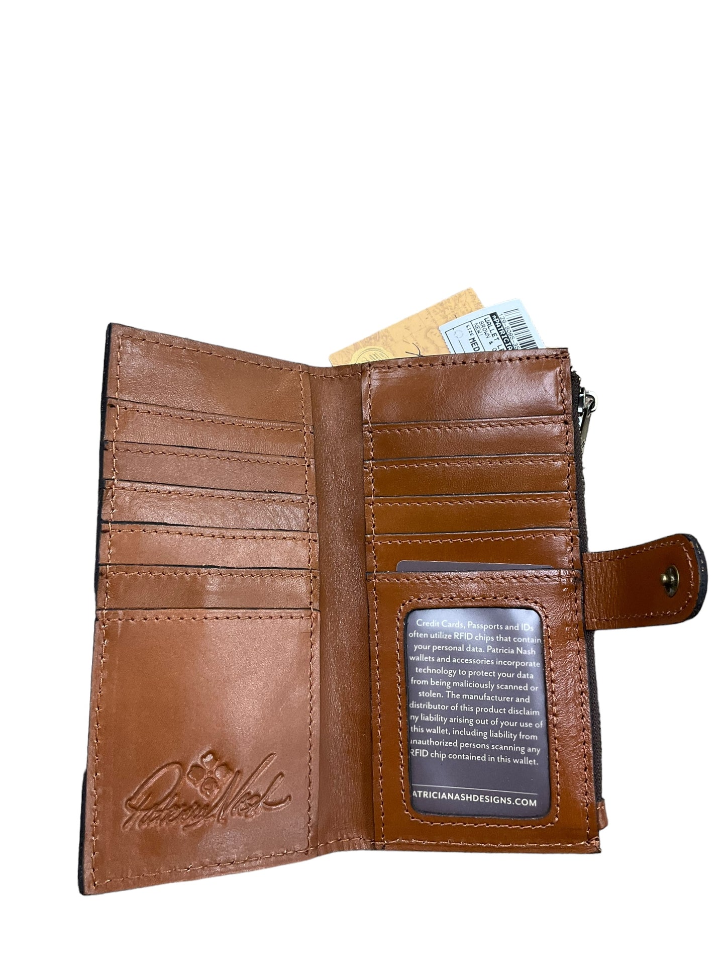 Wallet Leather By Patricia Nash, Size: Medium