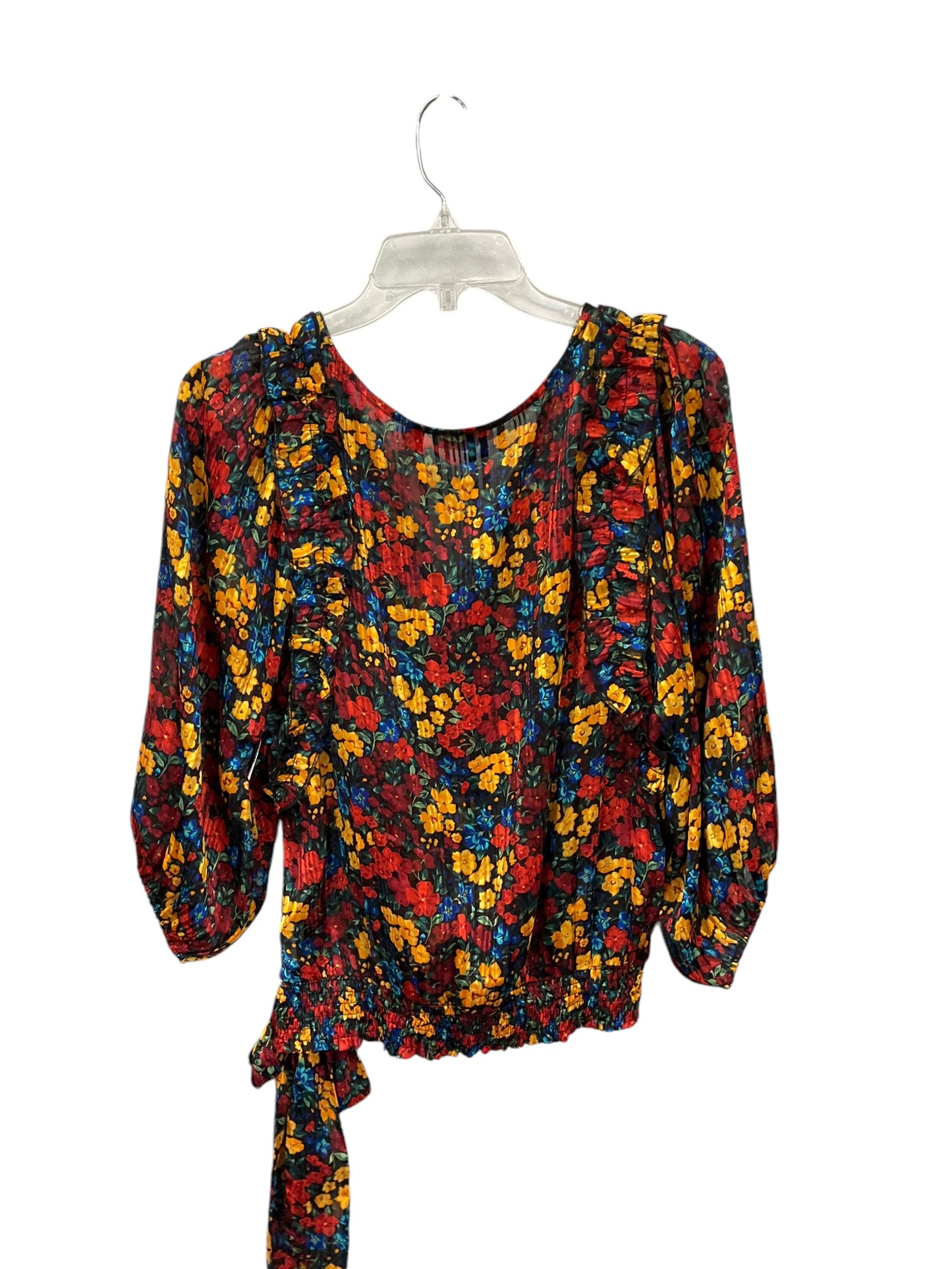 Top Long Sleeve By Clothes Mentor In Floral Print, Size: L